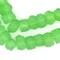 The Bead Chest Verdant Green Faceted Recycled Java Sea Glass Beads - Full Strand of Faceted Bottle Glass Beads | Approximately 48 Beads